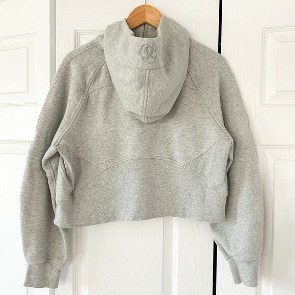 Lululemon Scuba Oversized Half-Zip Hoodie M/L Heather Gray EUC Cozy Fleece - Picture 5 of 5